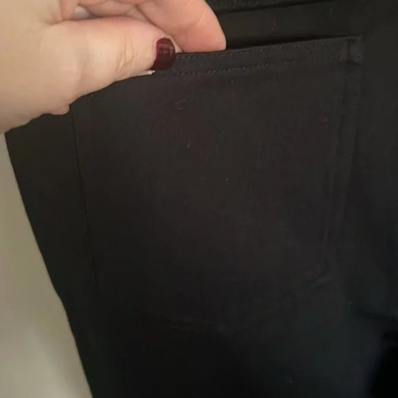 ZAC & RACHEL Onyx Black Mid Rise Pull-On Slim Fit Jeggings, Size Medium, EUC. - Picture 6 of 7